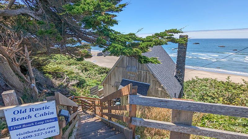 Old Rustic Beach House Stairs #2